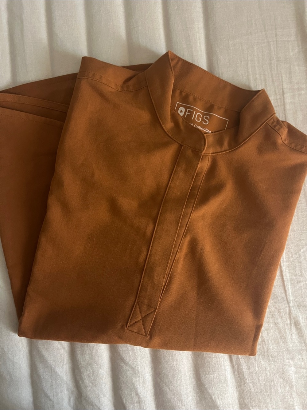 FIGS Rafaela Top in color Atlantic Fall